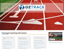 Tablet Screenshot of oztrack.com